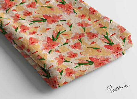 Offer! Soft Cotton Slub Digital printed Fabric Multipurpose use Offer! Soft Cotton Slub Digital printed Fabric Multipurpose use