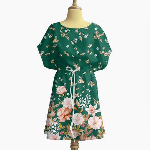 Sale! Bottle Green Blossom Cotton fabric Sale! Bottle Green Blossom Cotton fabric