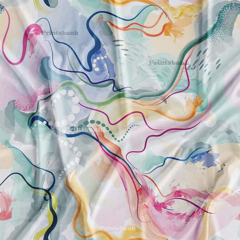 Multicolour Abstract Marble Designer Printed Fabric For Cord Sets Manufacturer Multicolour Abstract Marble Designer Printed Fabric For Cord Sets Manufacturer