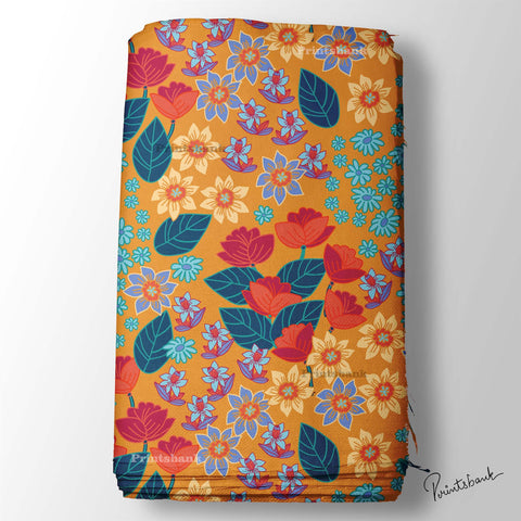 Bright Dark Colour Floral Printed Fabric Material Wholesale Price In India Bright Dark Colour Floral Printed Fabric Material Wholesale Price In India