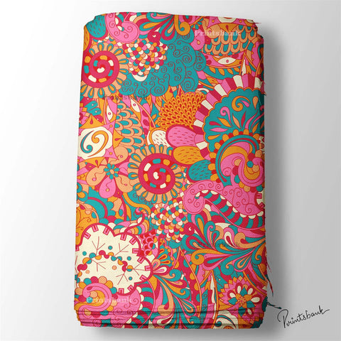 Bright Colourful Zara Digital Printed Fabric Manufacturer In India Bright Colourful Zara Digital Printed Fabric Manufacturer In India