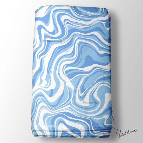 White Blue Marble Digital printed Fabric Online Store White Blue Marble Digital printed Fabric Online Store