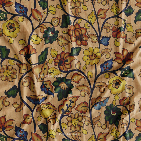 Kalamkari Floral Digital Printed Fabric Online Market Kalamkari Floral Digital Printed Fabric Online Market