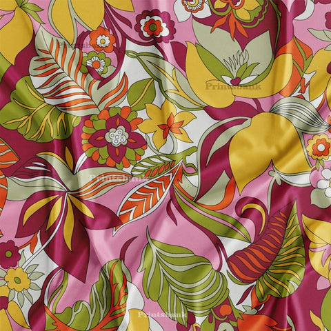 Big Floral Abstract Design Printed Fabric For Designer Manufacturer Online Big Floral Abstract Design Printed Fabric For Designer Manufacturer Online