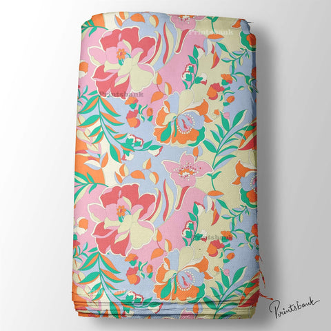 Designer Multi Colour Floral Printed Fabric Store Online Market Designer Multi Colour Floral Printed Fabric Store Online Market
