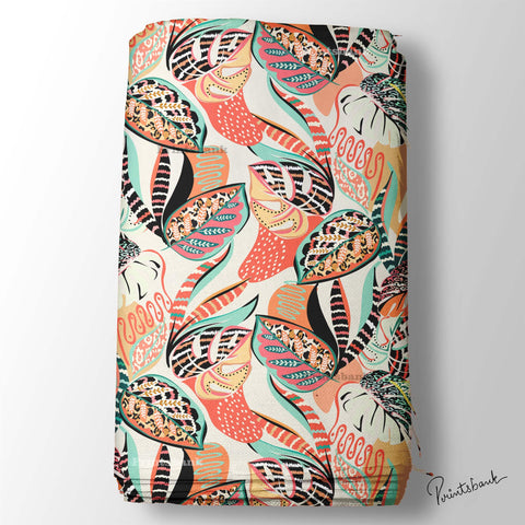 Beautiful Multicolour Zara Abstract Printed Fabric Market Beautiful Multicolour Zara Abstract Printed Fabric Market