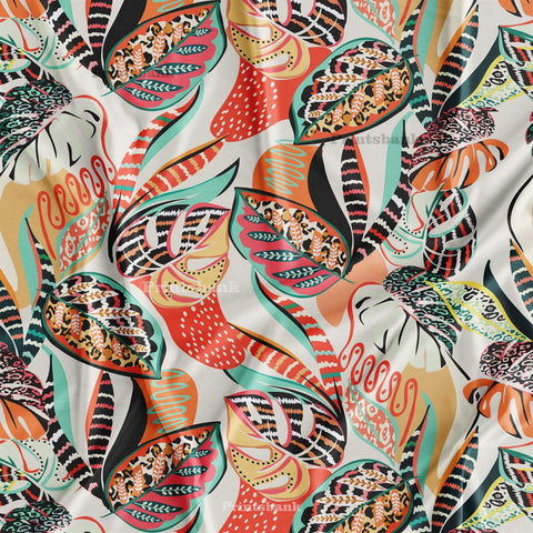 Beautiful Multicolour Zara Abstract Printed Fabric Market Beautiful Multicolour Zara Abstract Printed Fabric Market