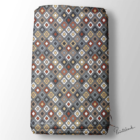 Vintage Ikat Printed Fabric Vintage Ikat Printed Fabric