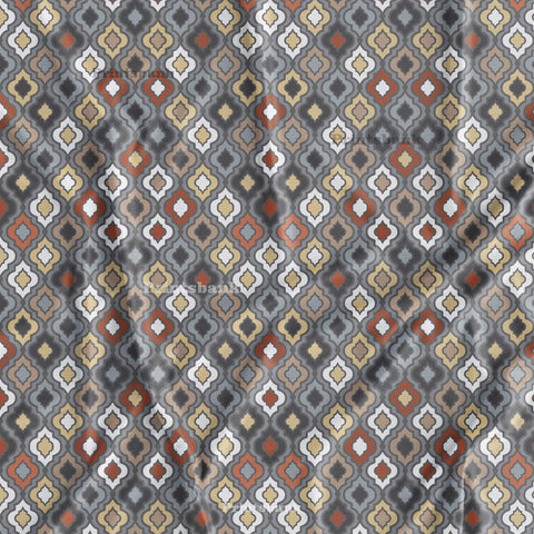 Vintage Ikat Printed Fabric Vintage Ikat Printed Fabric