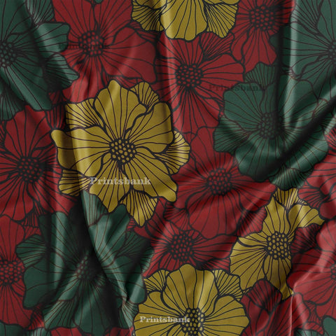 Dark Brown Big Floral Printed Fabric Suit Manufacturer In Surat Dark Brown Big Floral Printed Fabric Suit Manufacturer In Surat