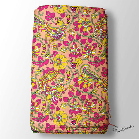Kalamkari printed Fabric wholesale Kalamkari printed Fabric wholesale