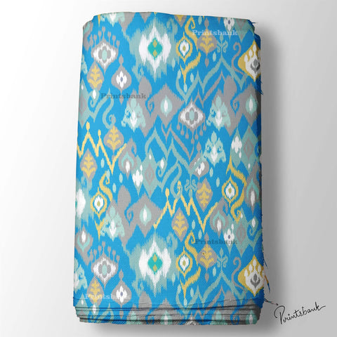 Blue Digital Printed Wholesale Fabric Online India Blue Digital Printed Wholesale Fabric Online India