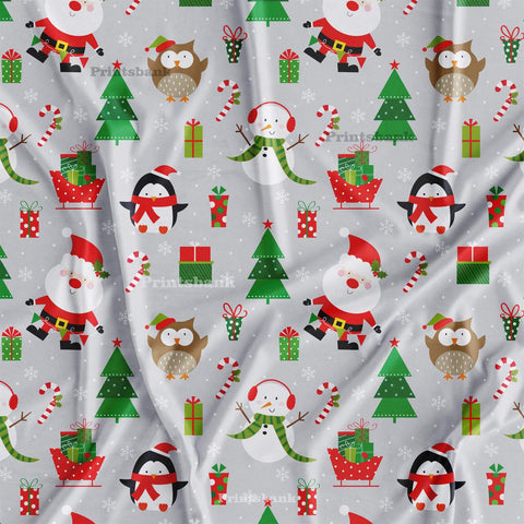 Christmas Nursery Digital Printed Fabric Material For Boutique Christmas Nursery Digital Printed Fabric Material For Boutique