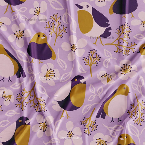 Bird Digital Printed Fabric For Kids Dress Manufacturer In Surat Bird Digital Printed Fabric For Kids Dress Manufacturer In Surat
