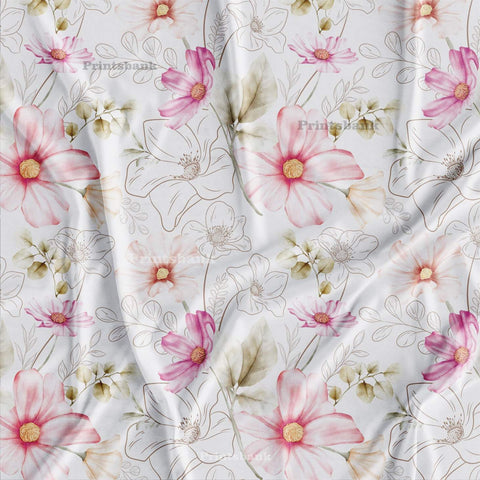 Designer Big Floral Digital Printed Fabric Online Store Designer Big Floral Digital Printed Fabric Online Store