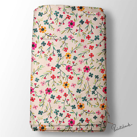 Floral Printed Fabric Floral Printed Fabric