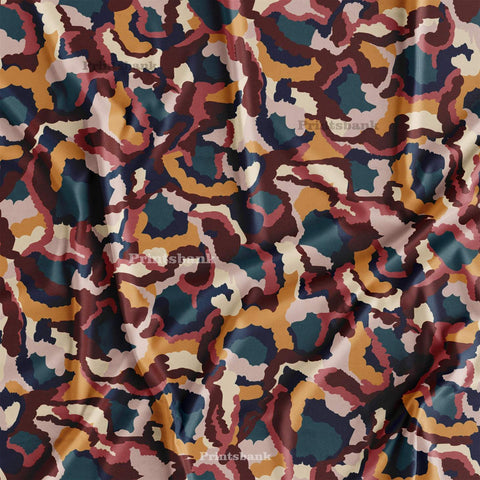 Dark Abstract Pattern Digital Printed Fabric For Boutique Dress Material Dark Abstract Pattern Digital Printed Fabric For Boutique Dress Material