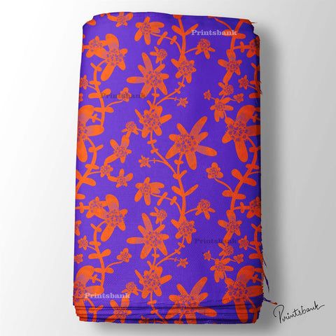 Bright Floral Digital Printed Fabric Manufacture India Bright Floral Digital Printed Fabric Manufacture India