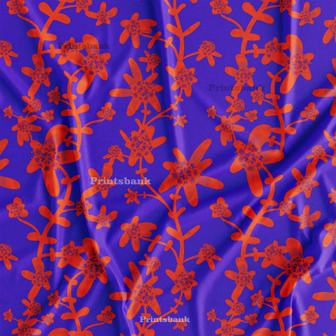 Bright Floral Digital Printed Fabric Manufacture India Bright Floral Digital Printed Fabric Manufacture India