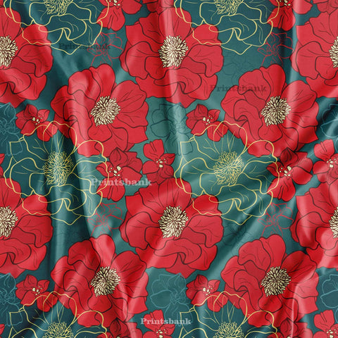 Big Floral Digital Printed Fabric Wholesale Big Floral Digital Printed Fabric Wholesale
