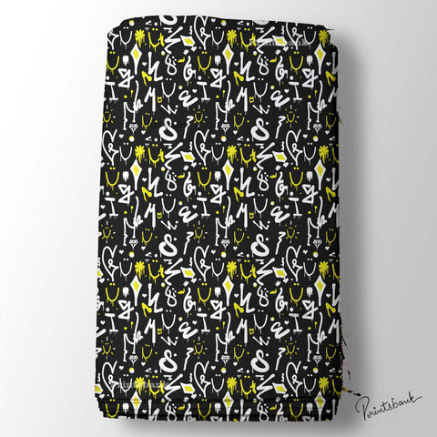 Abstract Print fabric Abstract Print fabric