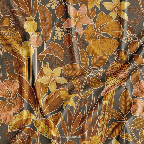 Designer Vintage Fauna Printed Fabric Material Online Designer Vintage Fauna Printed Fabric Material Online