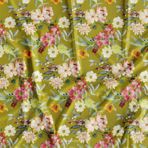 Floral Designer Printed Cloth fabric Material Wholesale Floral Designer Printed Cloth fabric Material Wholesale