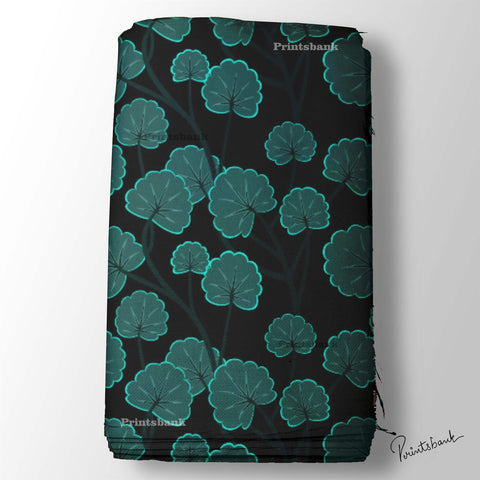 Black Green Floral Printed Fabric For Boutique Online Black Green Floral Printed Fabric For Boutique Online