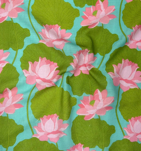 Soft Poly Cotton Lilen Pichwai Digital Printed Fabric Soft Poly Cotton Lilen Pichwai Digital Printed Fabric