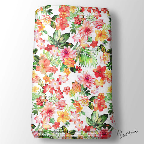 Big Floral Garden Digital Printed Fabric Wholesale Price Big Floral Garden Digital Printed Fabric Wholesale Price