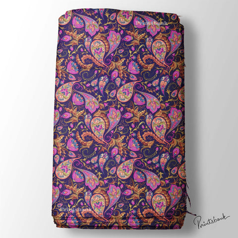 Paisley Printed Fabric Paisley Printed Fabric