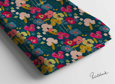 Offer! Soft Cotton Slub Digital printed Fabric Multipurpose use Offer! Soft Cotton Slub Digital printed Fabric Multipurpose use