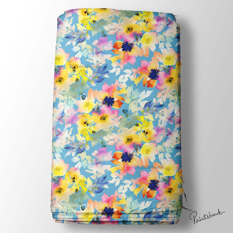 Floral Printed Fabric Floral Printed Fabric