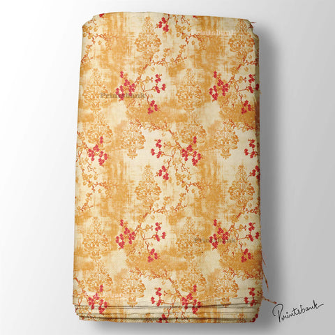 Floral  abstract Printed Fabric Floral  abstract Printed Fabric