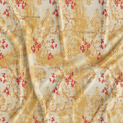 Floral  abstract Printed Fabric Floral  abstract Printed Fabric