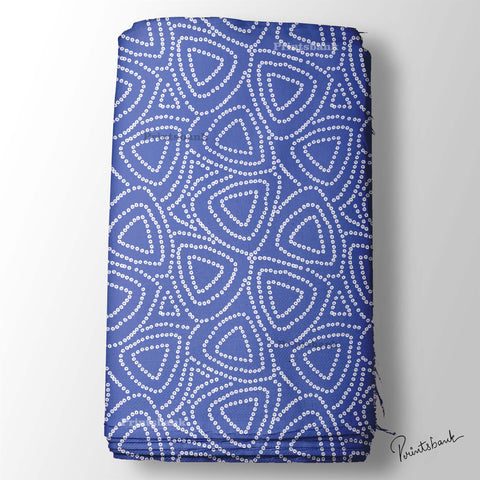Blue Bandhani Fabric For Lehenga Blue Bandhani Fabric For Lehenga