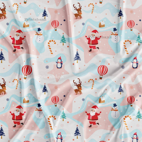 Colourful Christmas Nursery Digital Printed Fabric Wholesale Market Colourful Christmas Nursery Digital Printed Fabric Wholesale Market