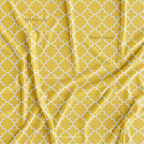 Yellow Mughal Jaal Digital Printed Manufacturer India Yellow Mughal Jaal Digital Printed Manufacturer India