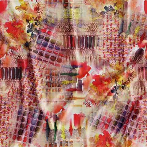 Dark Tie & Dye Abstract Digital Printed Fabric For Boutique Material Online Dark Tie & Dye Abstract Digital Printed Fabric For Boutique Material Online