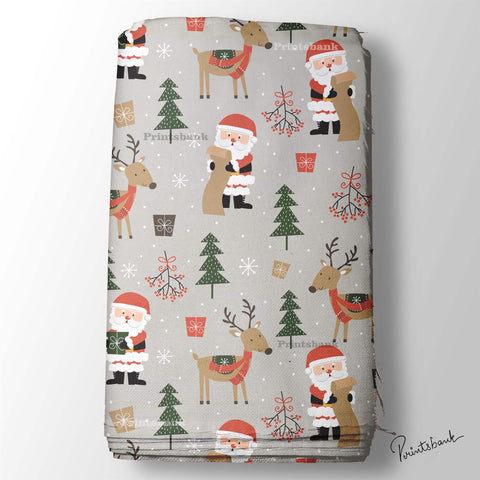 Christmas Digital Printed Wholesale Fabric In Surat Christmas Digital Printed Wholesale Fabric In Surat