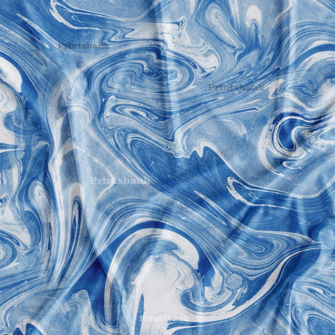 Blue White Marble Printed Fabric Online Store Blue White Marble Printed Fabric Online Store