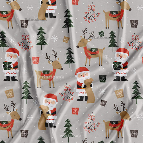 Christmas Digital Printed Wholesale Fabric In Surat Christmas Digital Printed Wholesale Fabric In Surat