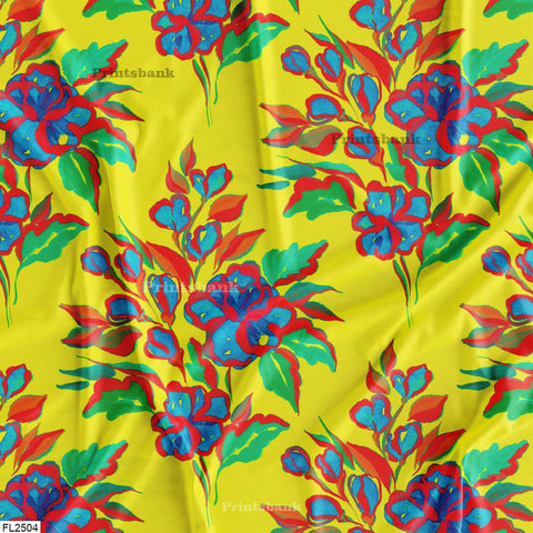 Floral Wholesale Digital Printed Fabric Floral Wholesale Digital Printed Fabric