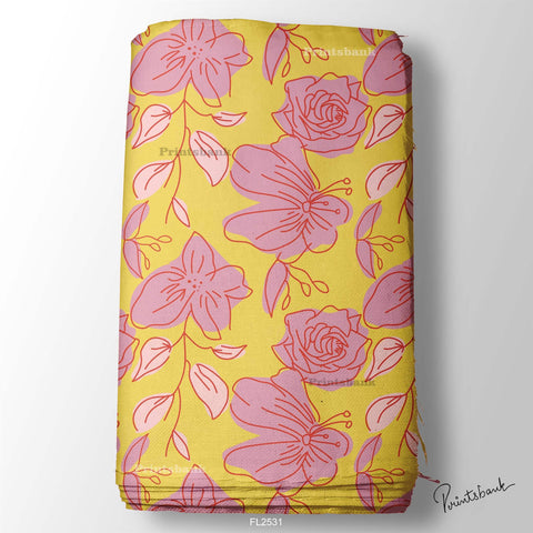 Floral Wholesale Digital Printed Fabric Floral Wholesale Digital Printed Fabric