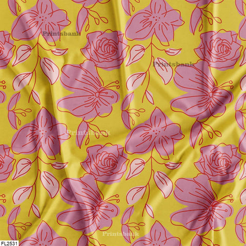 Floral Wholesale Digital Printed Fabric Floral Wholesale Digital Printed Fabric