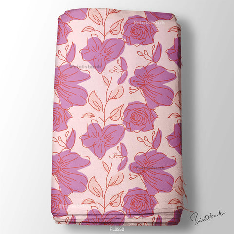 Floral Wholesale Digital Printed Fabric Floral Wholesale Digital Printed Fabric