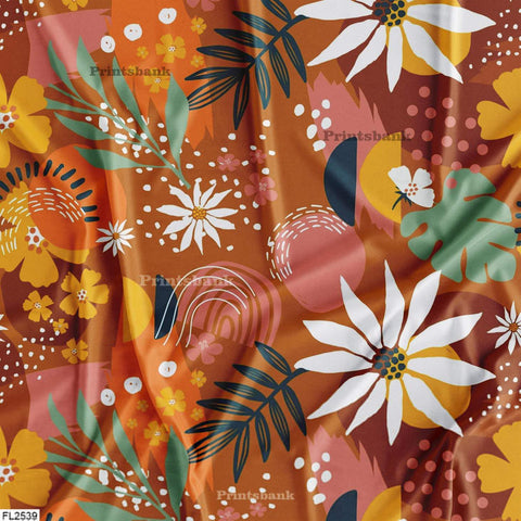 Floral Wholesale Digital Printed Fabric Floral Wholesale Digital Printed Fabric