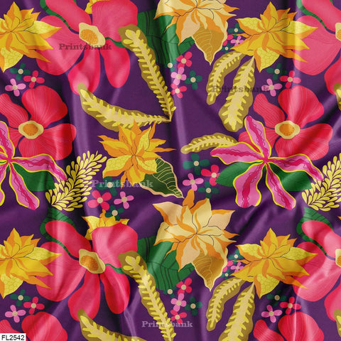 Floral Wholesale Digital Printed Fabric Floral Wholesale Digital Printed Fabric
