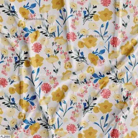 Floral Wholesale Digital Printed Fabric for Dress Floral Wholesale Digital Printed Fabric for Dress