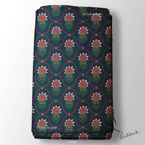 Floral Wholesale Digital Printed Fabric for Dress & Cloth Floral Wholesale Digital Printed Fabric for Dress & Cloth